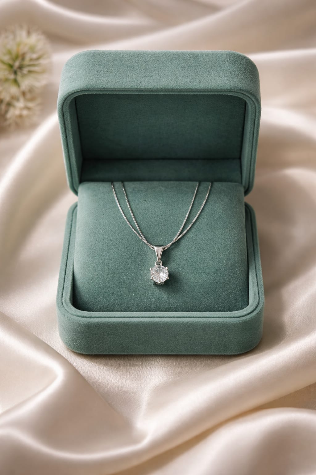 Single stone pendant