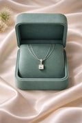 Square stone pendant