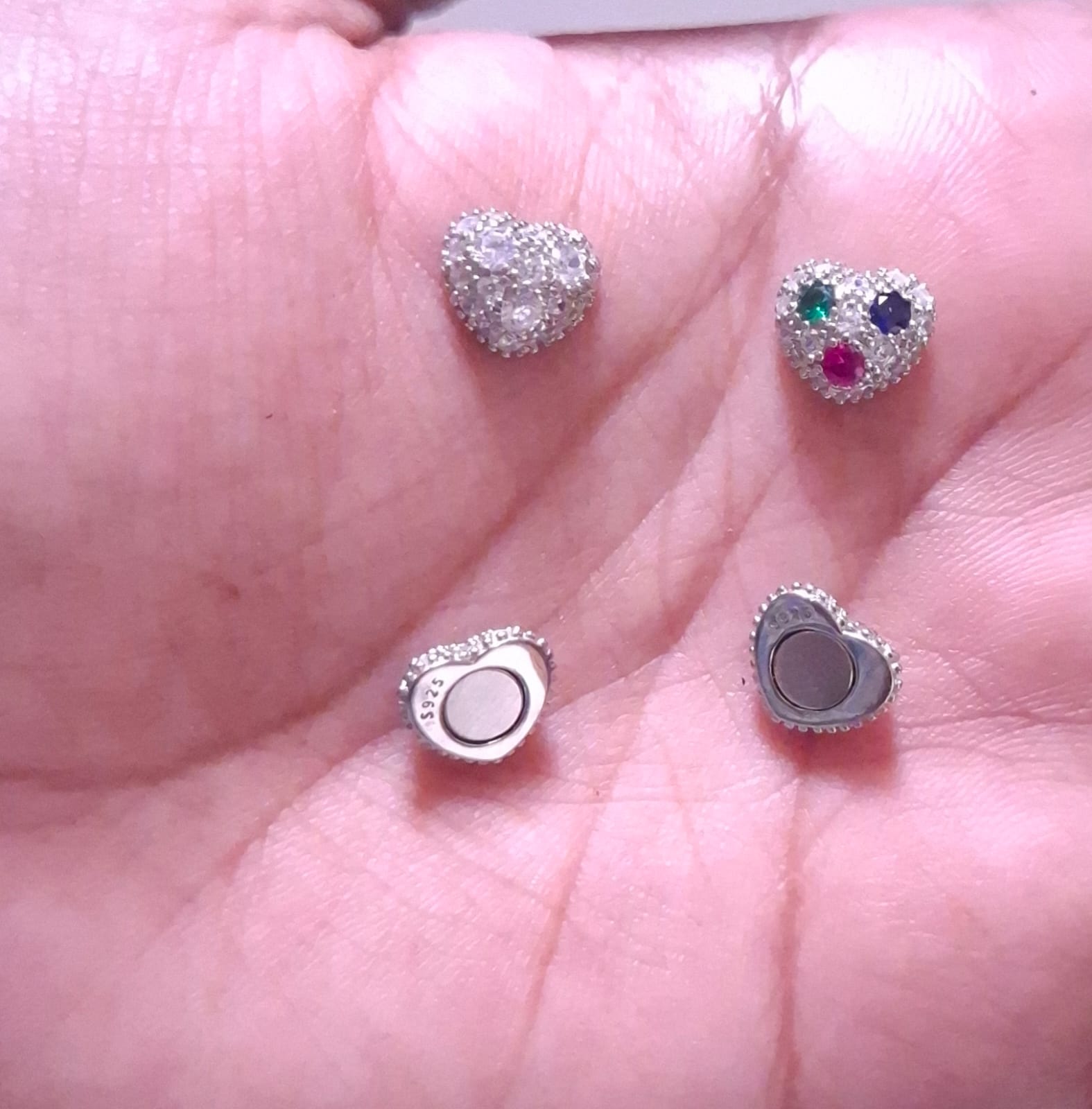 Magentic Heart Earrings (for men)