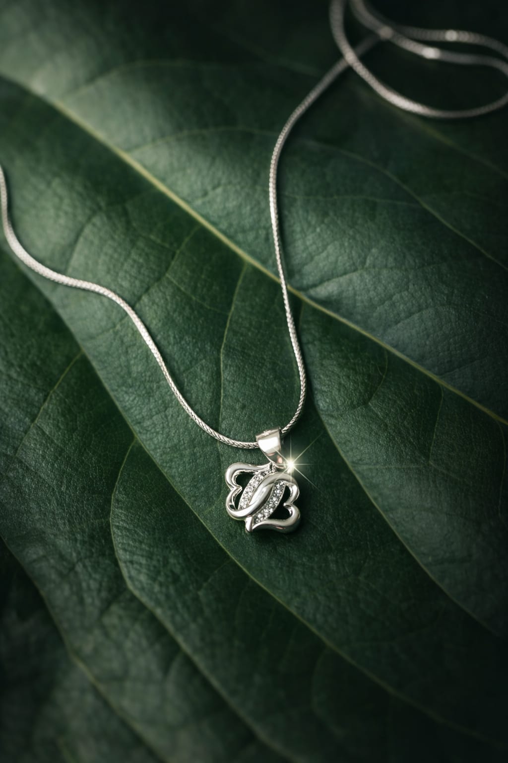 Double heart pendant