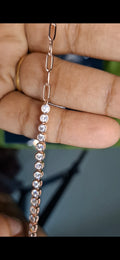 Rosegold half and half bracelet