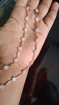 Seven stone Flower anklet