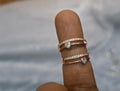 Dual line toe rings