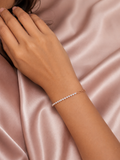 Rosegold half & half bracelet