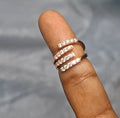 Dual line toe rings -2