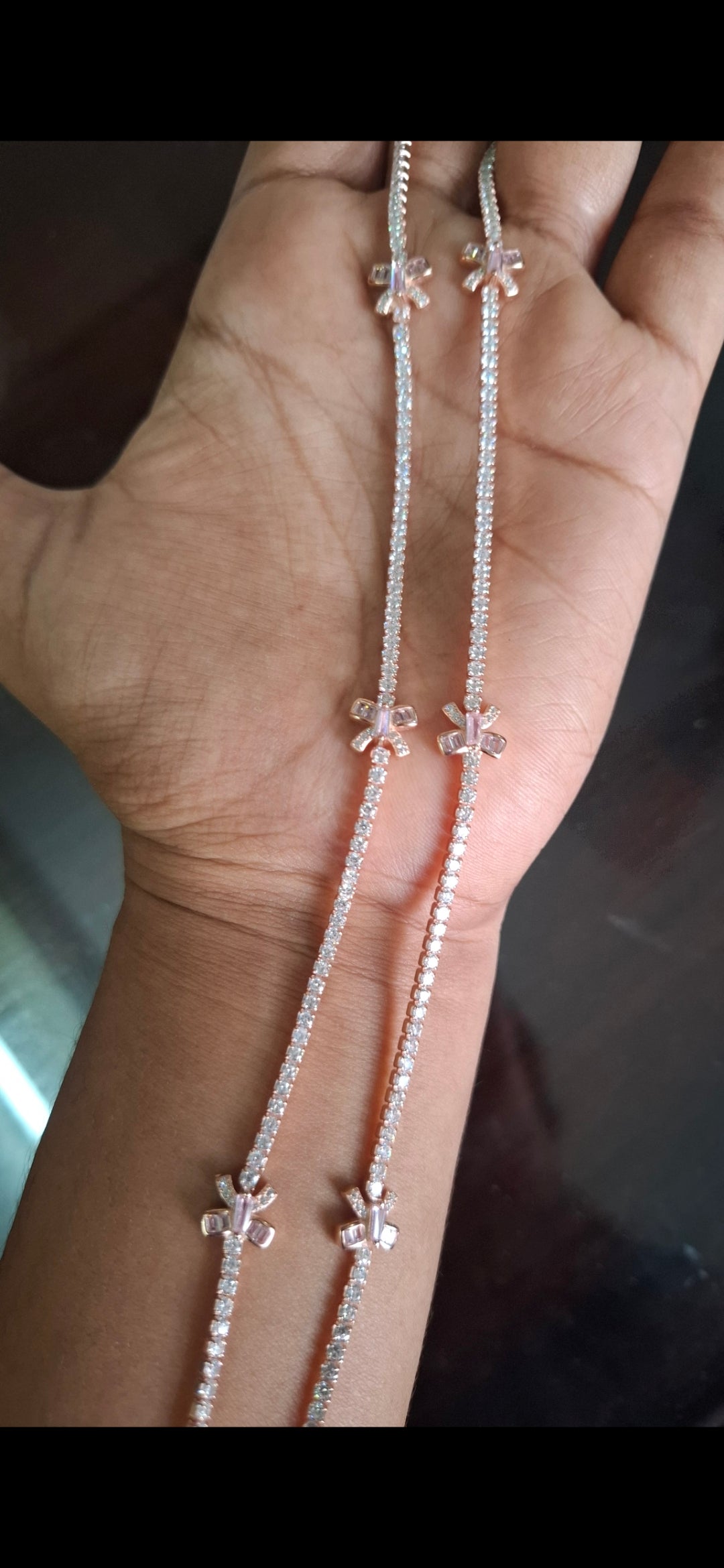 Light pink Butterfly anklet